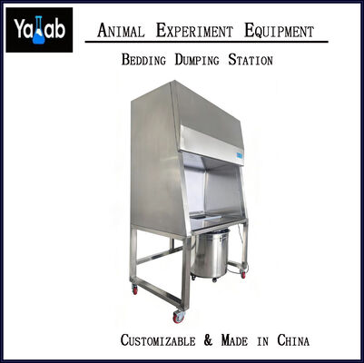 Negative Pressure Bedding Dumping Table With Flared Dumping Port Animal Lab Equipment
