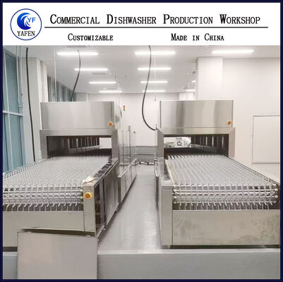 Large Capacity Commercial Dishwasher Intelligent For Cleaning Disinfecting Drying Tableware