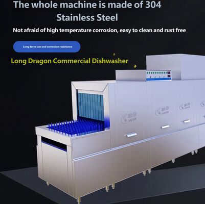 Large Factory Canteen Dishwasher Full Automatic Commercial Intelligent Dishwasher For Tableware