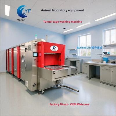 Tunnel Type Cage Washer Automatic Rodent Cage Washing Machine for SPF Animal Lab