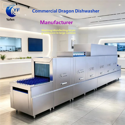 Large Conveyor Dishwasher, Commercial Fully Automatic, High-temperature Disinfection, Dish Washing Machine Specially for Canteens of Schools and Factories