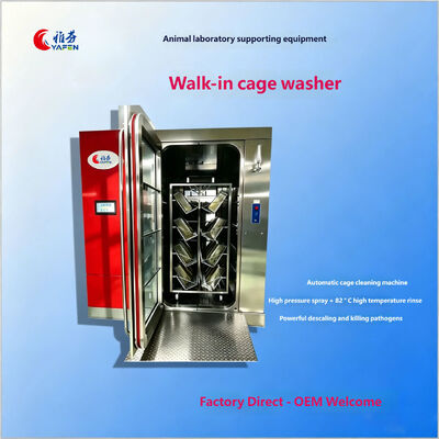 Automatic Walk-in Cage Washer with High Pressure Cleaning & Sterilization