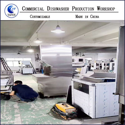 Flat Commercial Dishwasher Machine Automatic Tableware Cleaning Machine