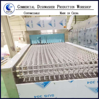 Large Capacity Commercial Dishwasher Intelligent For Cleaning Disinfecting Drying Tableware