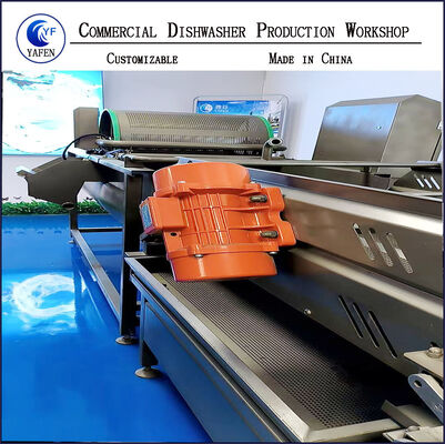 Stainless Steel Undermount Commercial Dishwasher, Floor-standing Concealed Integrated Dish Washing & Disinfecting Machine with Water Saving for Commercial Kitchen