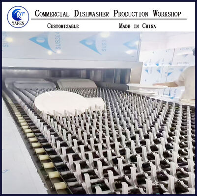 Inclined Insert Commercial Dishwasher Intelligent Large Flat Long Dragon Dishwasher