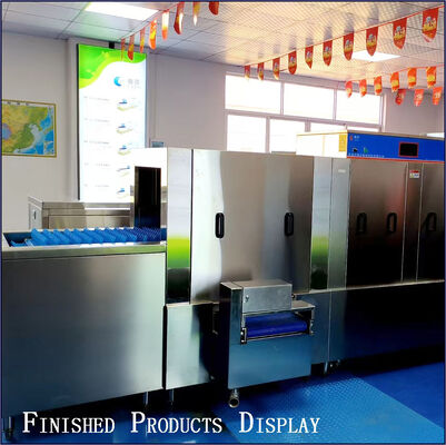 Yafen Intelligent Long Tunnel Commercial Dishwasher with Heat Recovery Energy-saving Design, Large-Capacity Tableware Washing and Disinfecting Machine for School Canteens and Central Kitchens