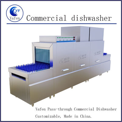 77KW / 380V Long Dragon Dishwasher To Clean Disinfect Dry Tableware