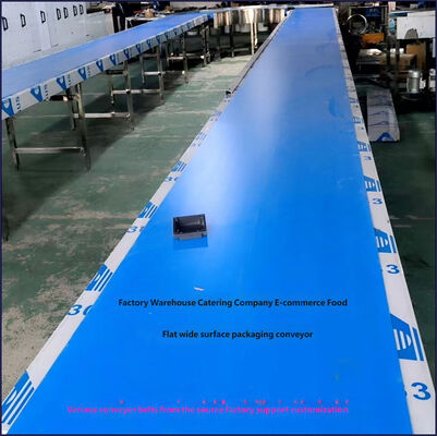 Commercial Kitchen Tableware Transfer Conveyor Belt Food Recycling Packaging Conveying Belt