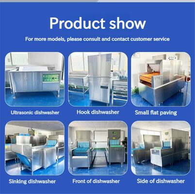 Stainless Steel Undermount Commercial Dishwasher, Floor-standing Concealed Integrated Dish Washing & Disinfecting Machine with Water Saving for Commercial Kitchen