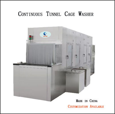 Stainless Steel Continuous Animal Laboratory Washer With High Temperature Disinfection