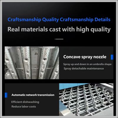 Large Commercial Tunnel Dishwasher Central Kitchen Dishwasher With Disinfection Drying Effects