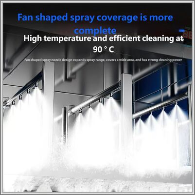 Flat Commercial Dishwashing Equipment Tableware Dinner Plates Cleaning Machine