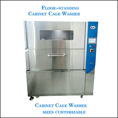 Fully Automatic Cabinet-Style Cage Washer, Laboratory IVC Rat and Mouse Cage Box Cleaning Machine, High-Temperature Disinfection and Drying Cage Cleaning Equipment