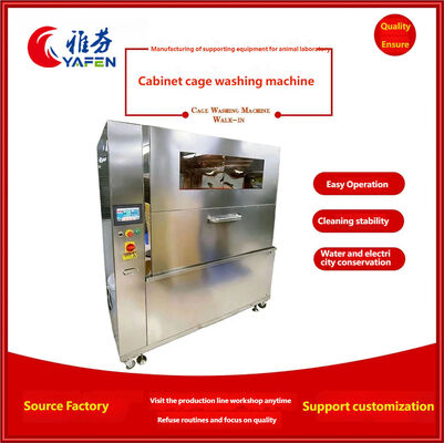 Customizable Cabinet-Style Cage Washer Made of 304 Stainless Steel for Rabbit Cages and Water Bottles in Animal Laboratories
