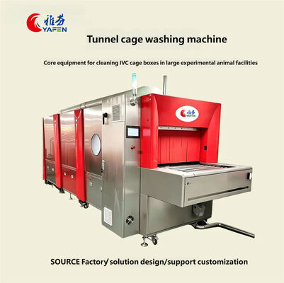 High Temperature Disinfection Tunnel Cage Washer, Special Cleaning Equipment for Animal Laboratories
