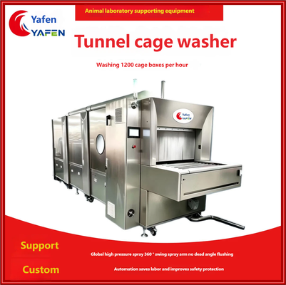 High Temperature Disinfection Tunnel Cage Washer, Special Cleaning Equipment for Animal Laboratories