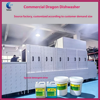 Commercial Conveyor Dishwasher Fully Automatic Tunnel Dishwasher Restaurant Kitchen Equipment