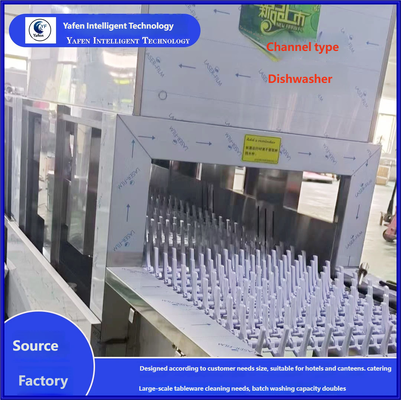 Commercial Conveyor Dishwasher Fully Automatic Tunnel Dishwasher Restaurant Kitchen Equipment