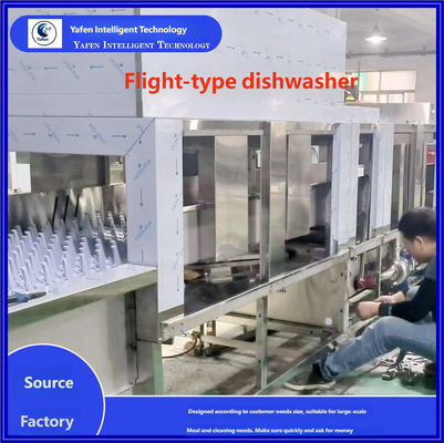 Commercial Conveyor Dishwasher Fully Automatic Tunnel Dishwasher Restaurant Kitchen Equipment