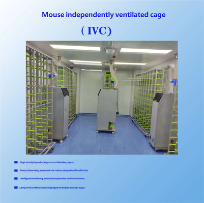 Large Size Rat IVC Individually Ventilated Cage System PSU Transparent Cage Box Laboratory Guinea Pig Rabbit Ventilation Caging Equipment