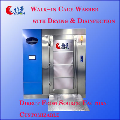 Large Capacity Walk In Cage Cleaning Machine Fully Automatic For Animal Laboratories