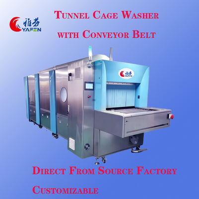 Stainless Steel Continuous Animal Laboratory Washer With High Temperature Disinfection