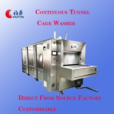 Stainless Steel Continuous Animal Laboratory Washer With High Temperature Disinfection