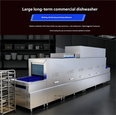 Commercial Undercounter Dishwasher for Western Restaurants and Hotels, 304 Stainless Steel Quick-Washing Dish Washer