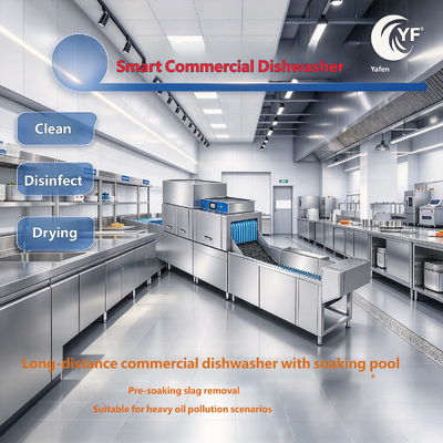 Yafen manufactures various models of commercial dishwashers. Customization is available according to customer requirements. We have rack conveyor, lay-down, flight conveyor, hood type and undercounter